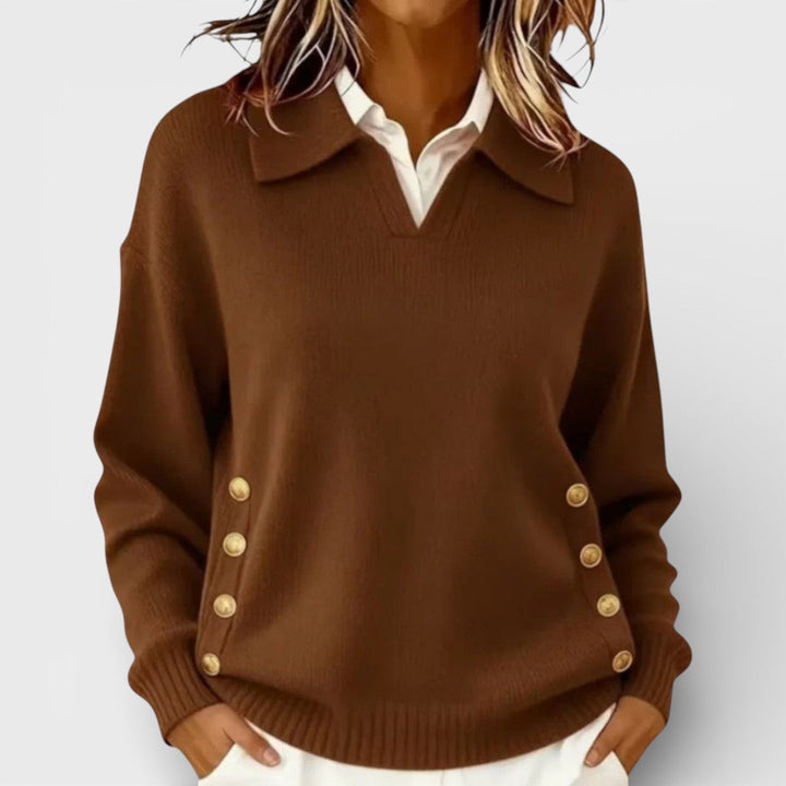 Cayenna™ | Jumper With Button Detail