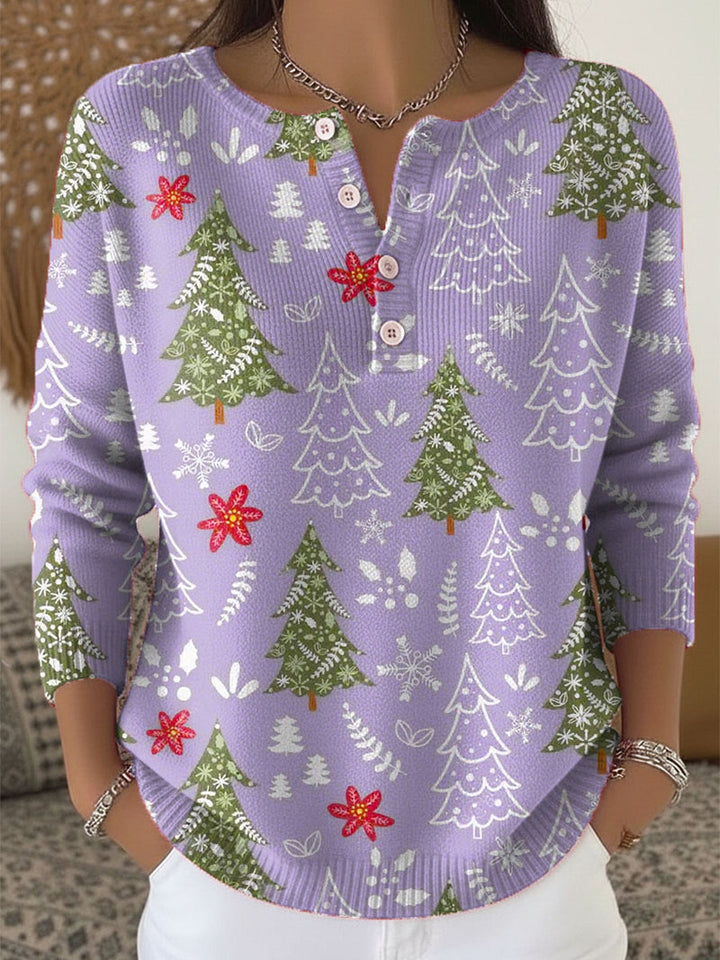 Charlie™ | Christmas Sweater With Buttons