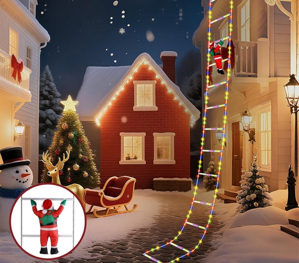 Charlie™ | Climbing Santa Claus Ladder LED