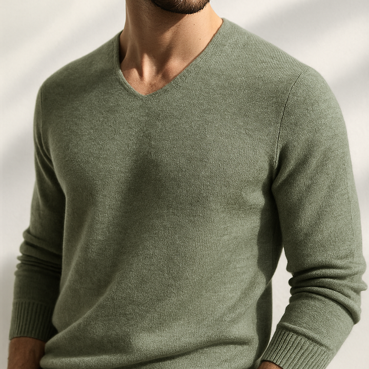 Charlie™ | Cashmere V-Neck Jumper