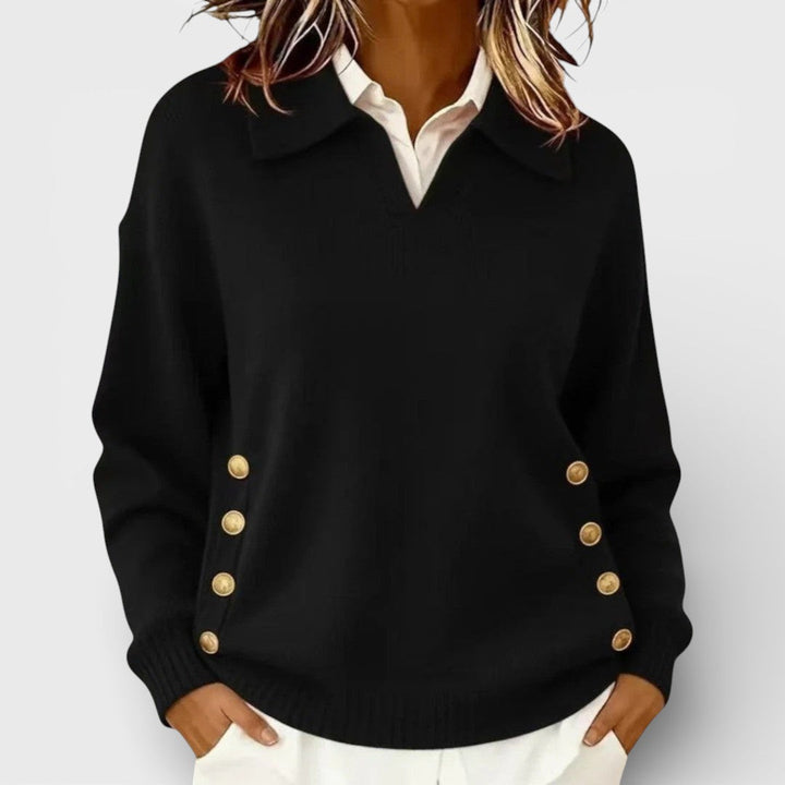 Cayenna™ | Jumper With Button Detail