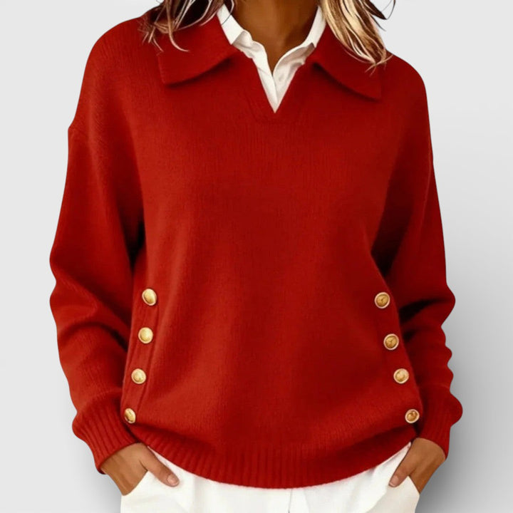 Cayenna™ | Jumper With Button Detail
