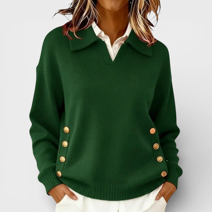 Cayenna™ | Jumper With Button Detail