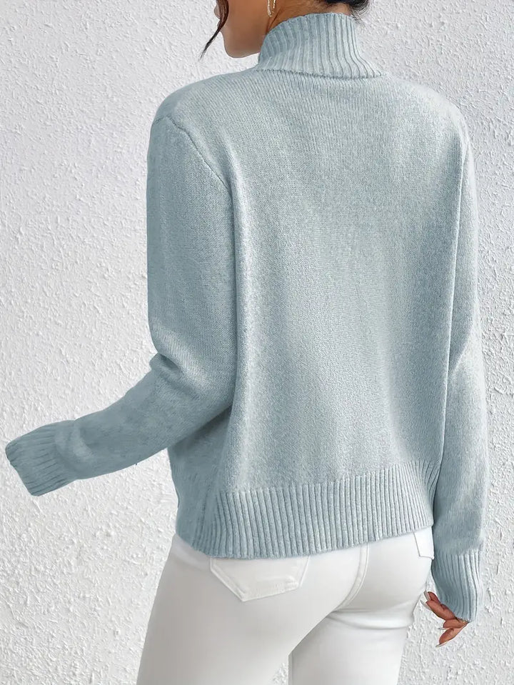 Selina™ | Zip-Up Knit Cardigan