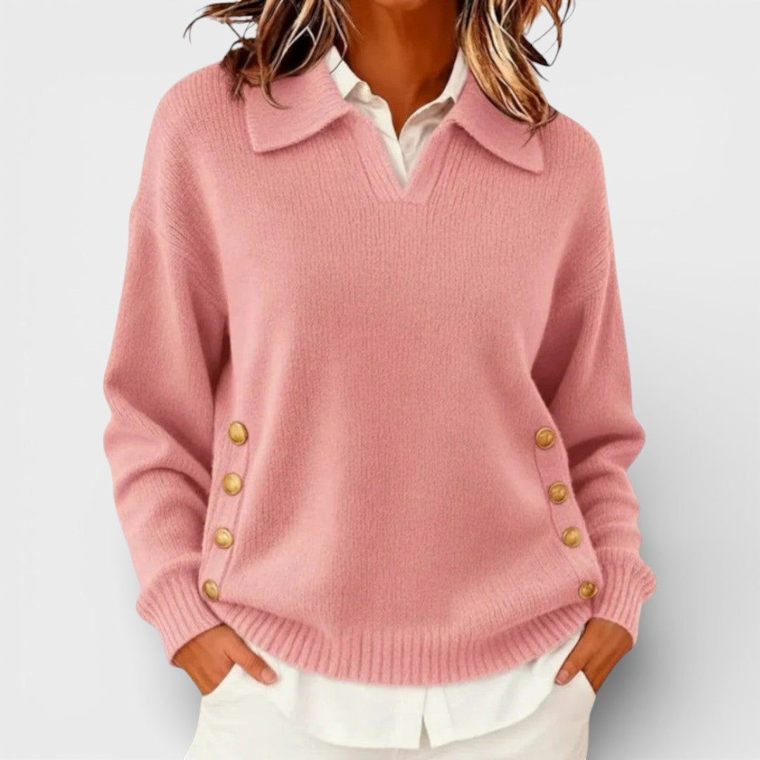 Cayenna™ | Jumper With Button Detail