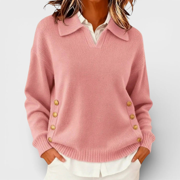 Cayenna™ | Jumper With Button Detail