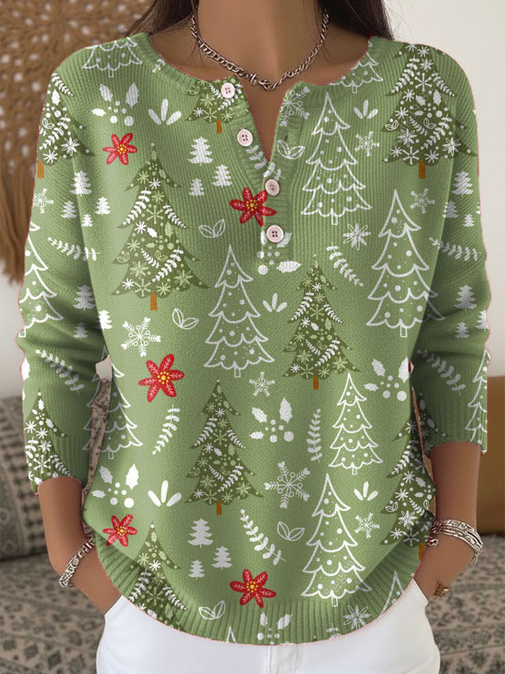 Charlie™ | Christmas Sweater With Buttons