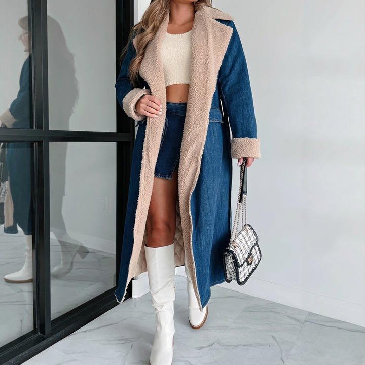 Charlie™ | Vintage Denim Trench Coat