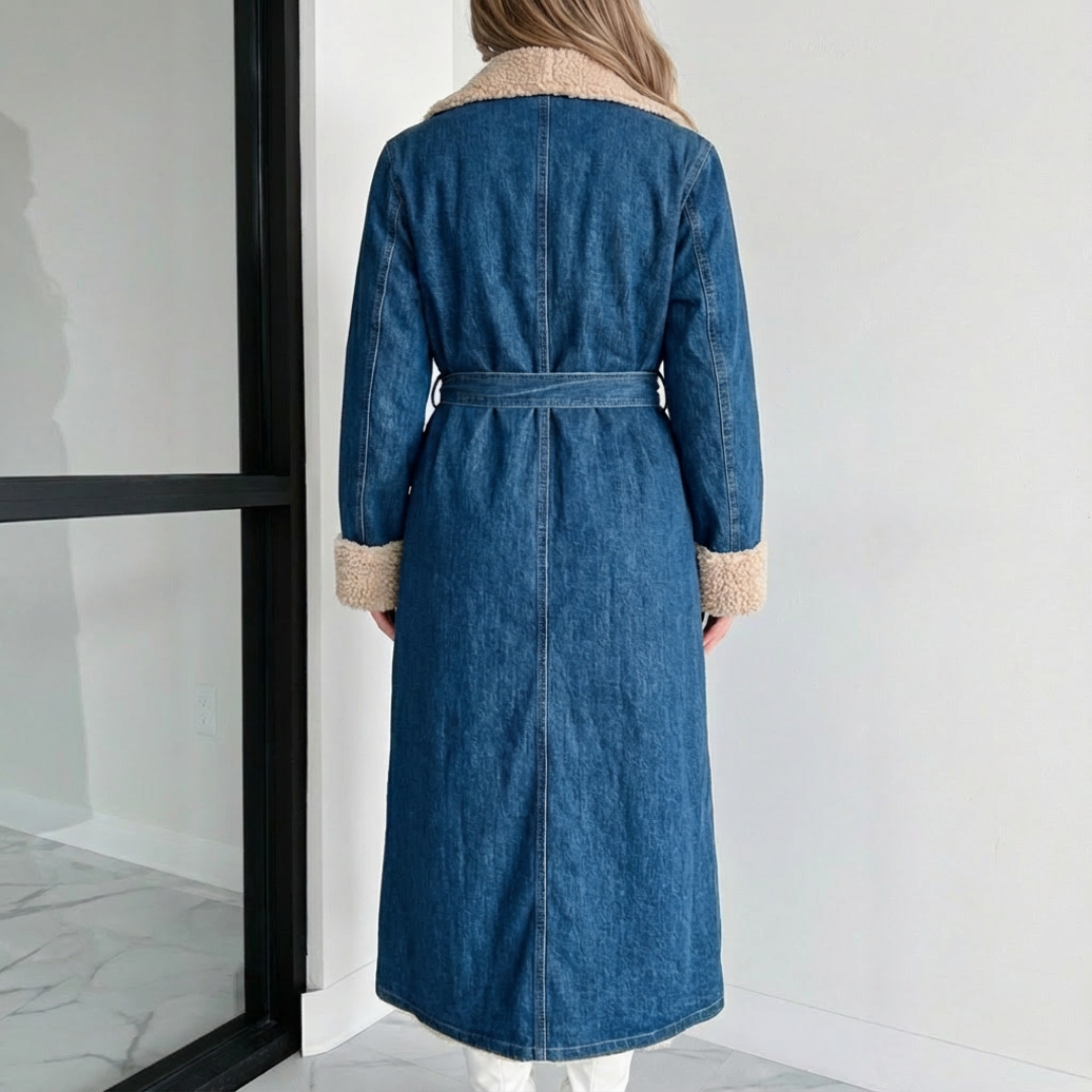 Charlie™ | Vintage Denim Trench Coat