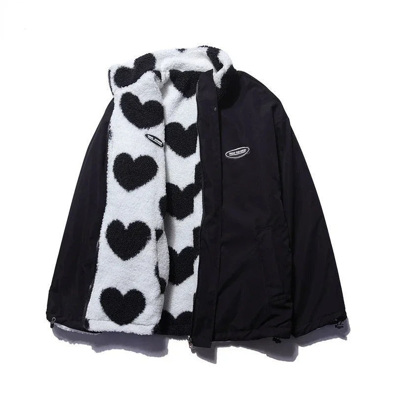 Saria™ – Reversible jacket with hearts