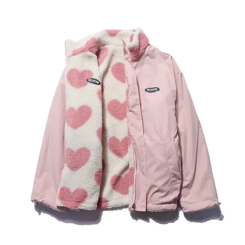 Saria™ – Reversible jacket with hearts