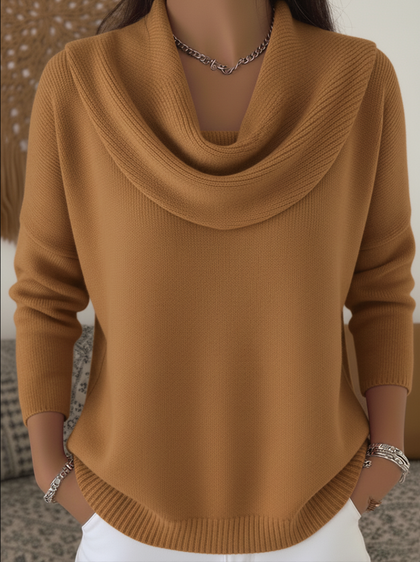 Charlie™ | Stylish Cowl Collar Sweater