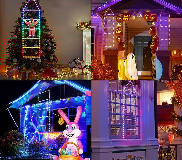 Charlie™ | Climbing Santa Claus Ladder LED