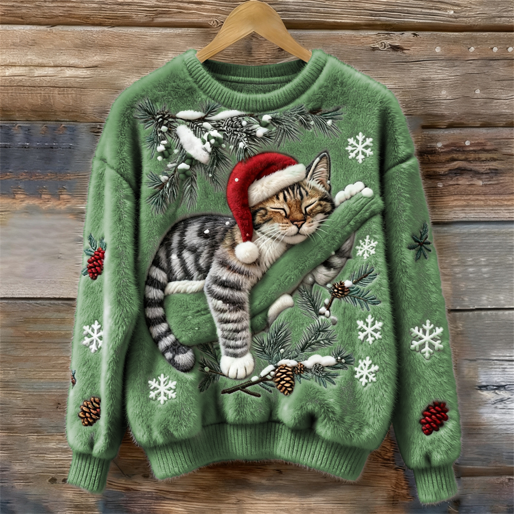 Charlie™ | Christmas Cat Sweater
