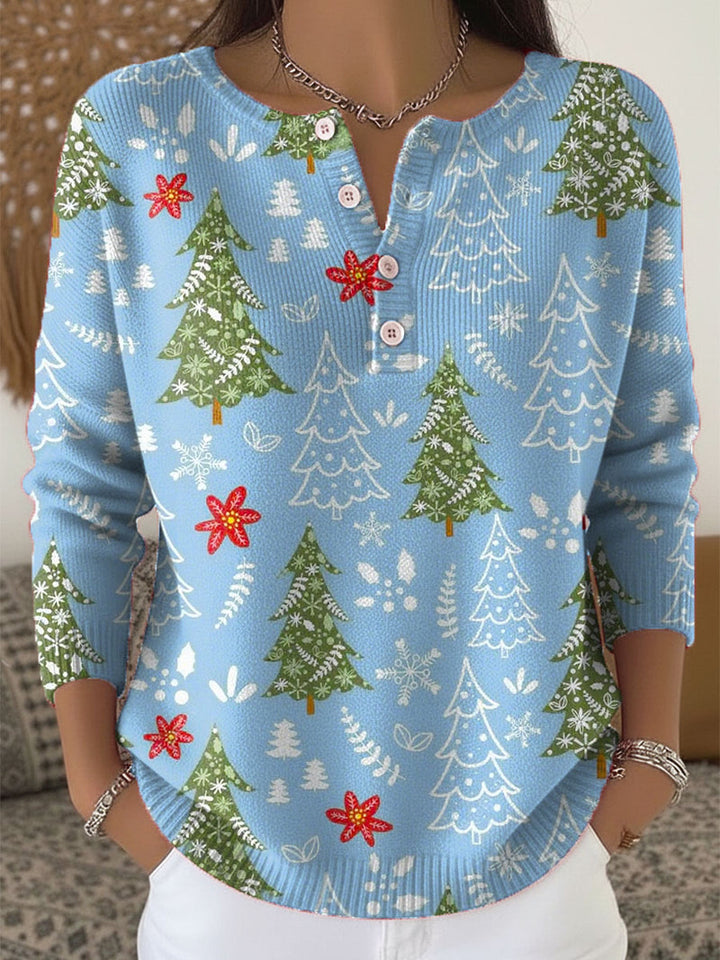 Charlie™ | Christmas Sweater With Buttons