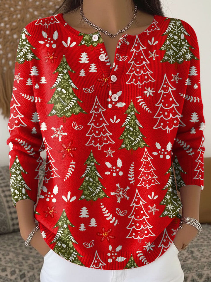 Charlie™ | Christmas Sweater With Buttons